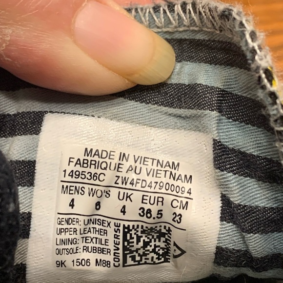 Converse X Andy Warhol Leather Banana Low Rare Women’s Size 6 Men’s Size4 - Picture 9 of 10